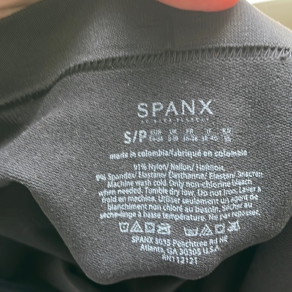 Spanx size small maternity over bump black leggings - Picture 3 of 7